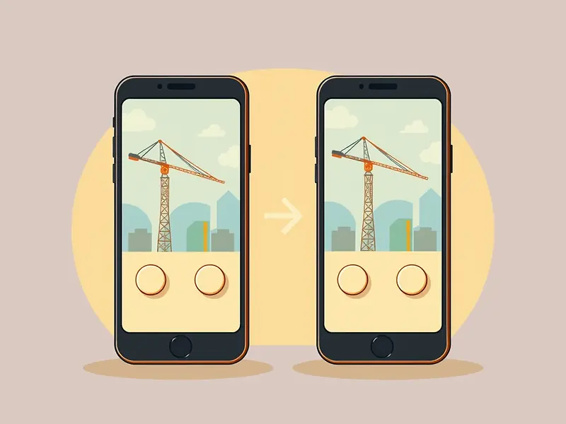 Tower Rush si gioca dal browser su iOS e Android — due smartphone di forma diversa con la stessa scena della torre