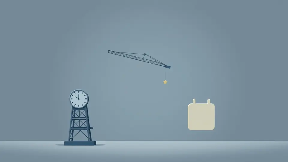 Gioco responsabile e Tower Rush — la torre ferma accanto a un'icona di orologio, calendario e telefono