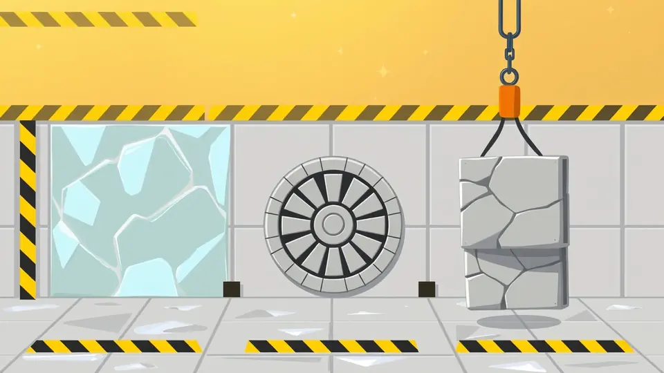 I tre piani bonus di Tower Rush — piano ghiacciato Frozen Floor, ruota di pietra Temple Floor, tre piani insieme per il Triple Build